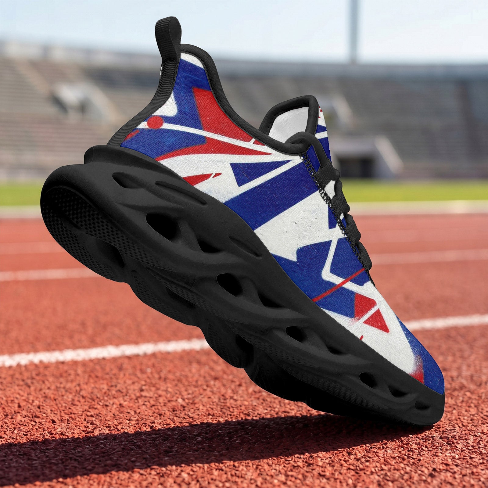 Custom France 2026 World Cup Sneakers DIY Country Flag Running Shoes Lightweight Sport Shoes Gift for Football Fans Personalized Team Name and Logo FN003-F009150-10