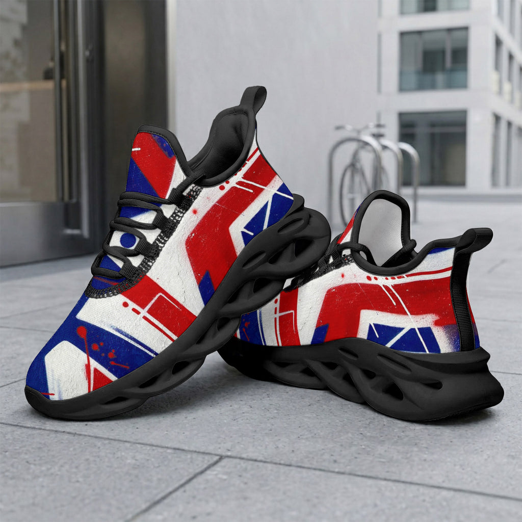 Custom France 2026 World Cup Sneakers DIY Country Flag Running Shoes Lightweight Sport Shoes Gift for Football Fans Personalized Team Name and Logo FN003-F009150-10