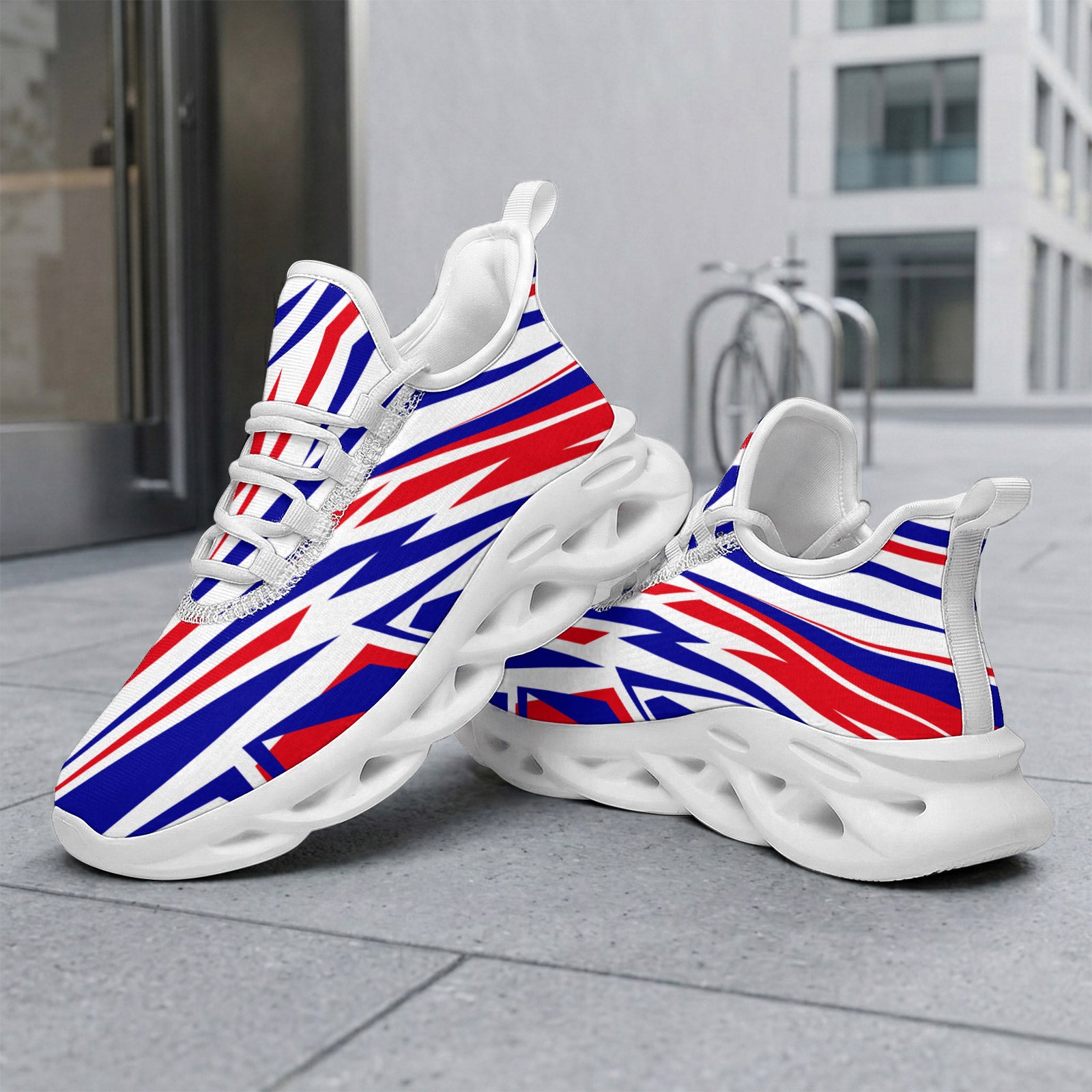 Custom France 2026 World Cup Sneakers DIY Country Flag Running Shoes Lightweight Sport Shoes Gift for Football Fans Personalized Team Name and Logo FN003-F009150-1