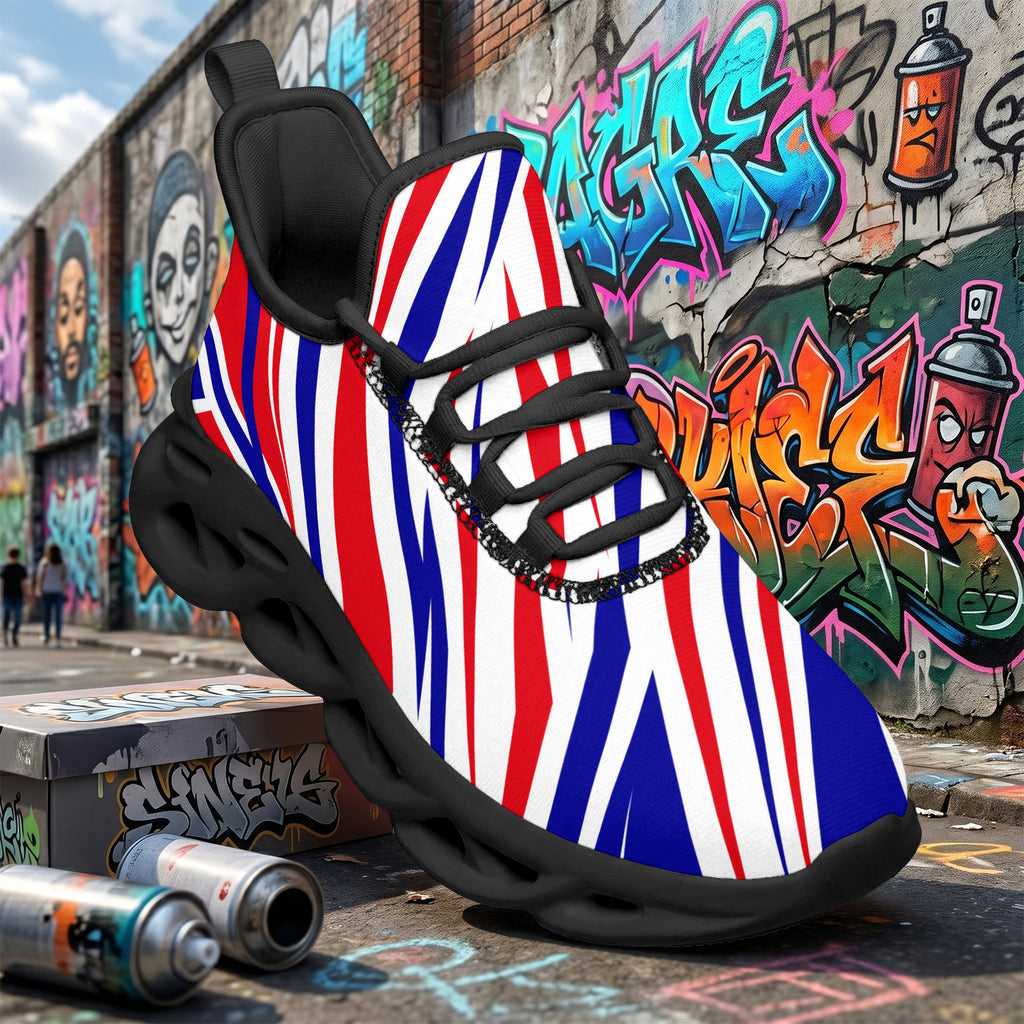 Custom France 2026 World Cup Sneakers DIY Country Flag Running Shoes Lightweight Sport Shoes Gift for Football Fans Personalized Team Name and Logo FN003-F009150-1