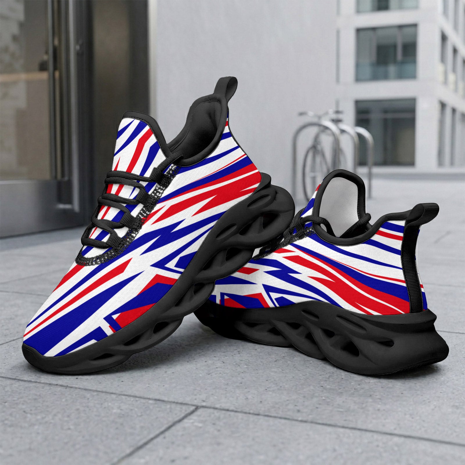 Custom France 2026 World Cup Sneakers DIY Country Flag Running Shoes Lightweight Sport Shoes Gift for Football Fans Personalized Team Name and Logo FN003-F009150-1