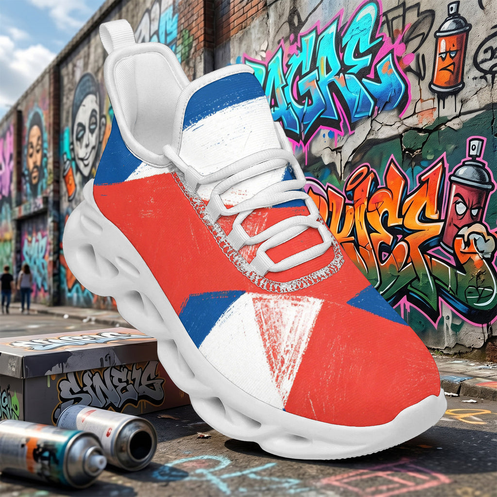 Custom France 2026 World Cup Sneakers DIY Country Flag Running Shoes Lightweight Sport Shoes Gift for Football Fans Personalized Team Name and Logo FN003-F009150-2