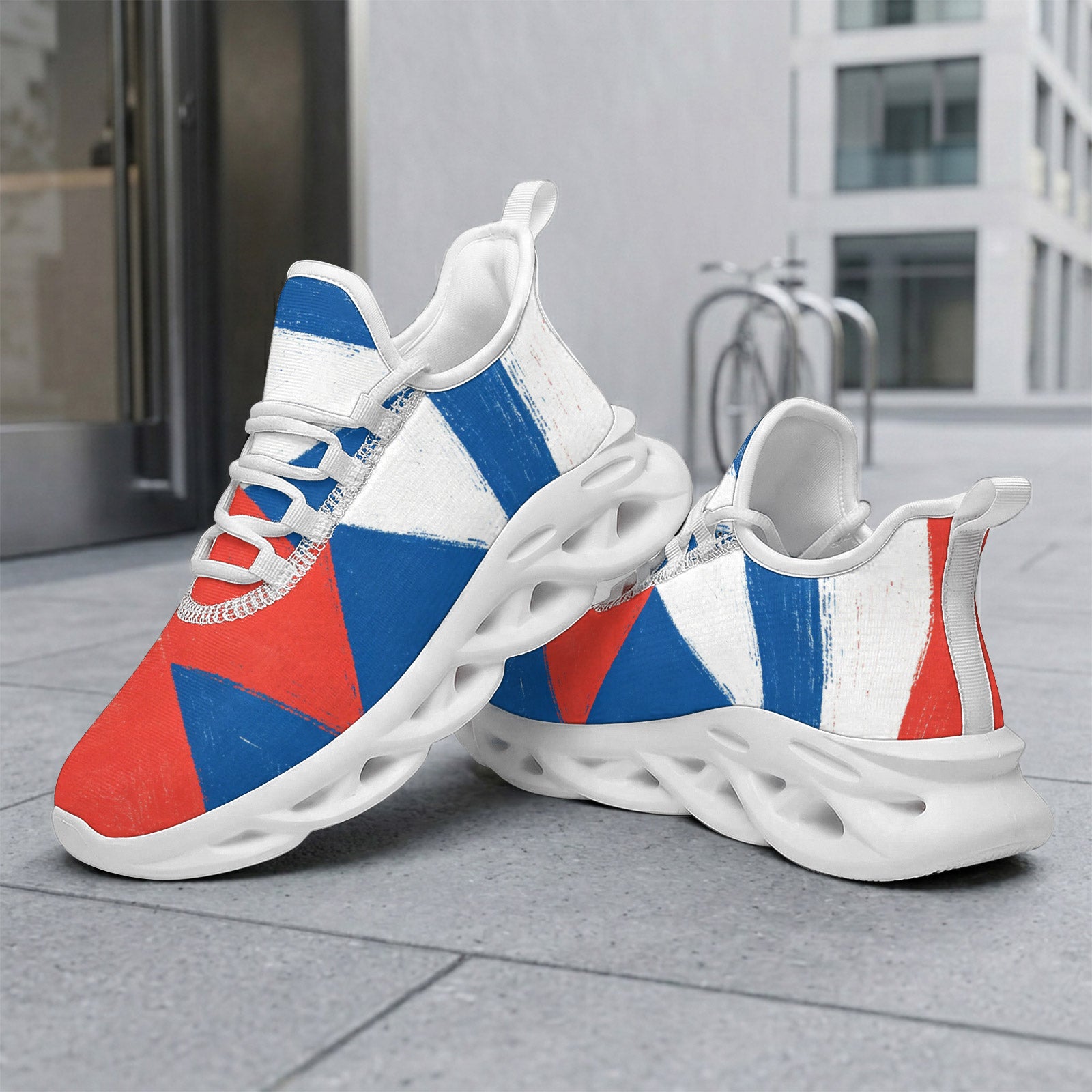 Custom France 2026 World Cup Sneakers DIY Country Flag Running Shoes Lightweight Sport Shoes Gift for Football Fans Personalized Team Name and Logo FN003-F009150-2