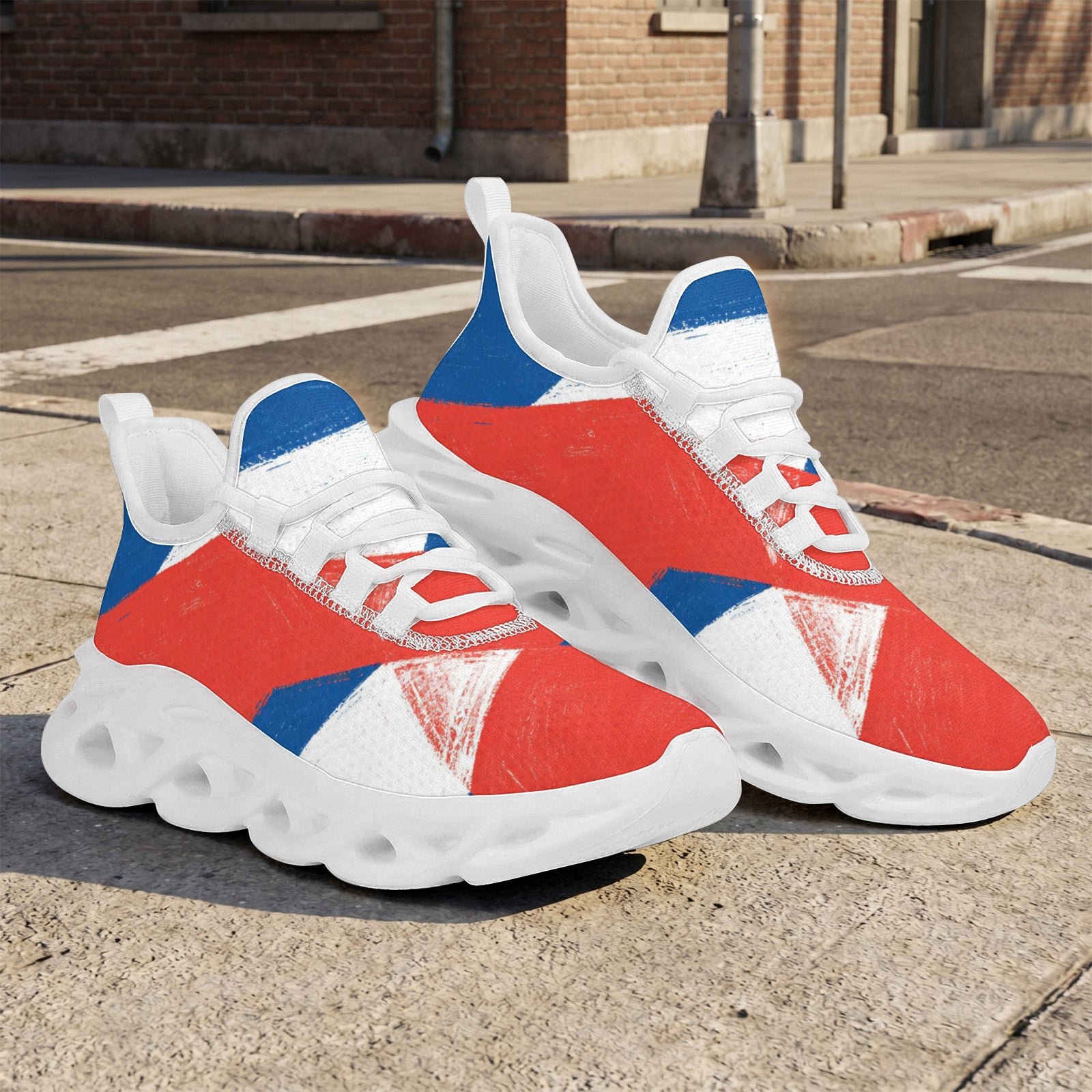 Custom France 2026 World Cup Sneakers DIY Country Flag Running Shoes Lightweight Sport Shoes Gift for Football Fans Personalized Team Name and Logo FN003-F009150-2