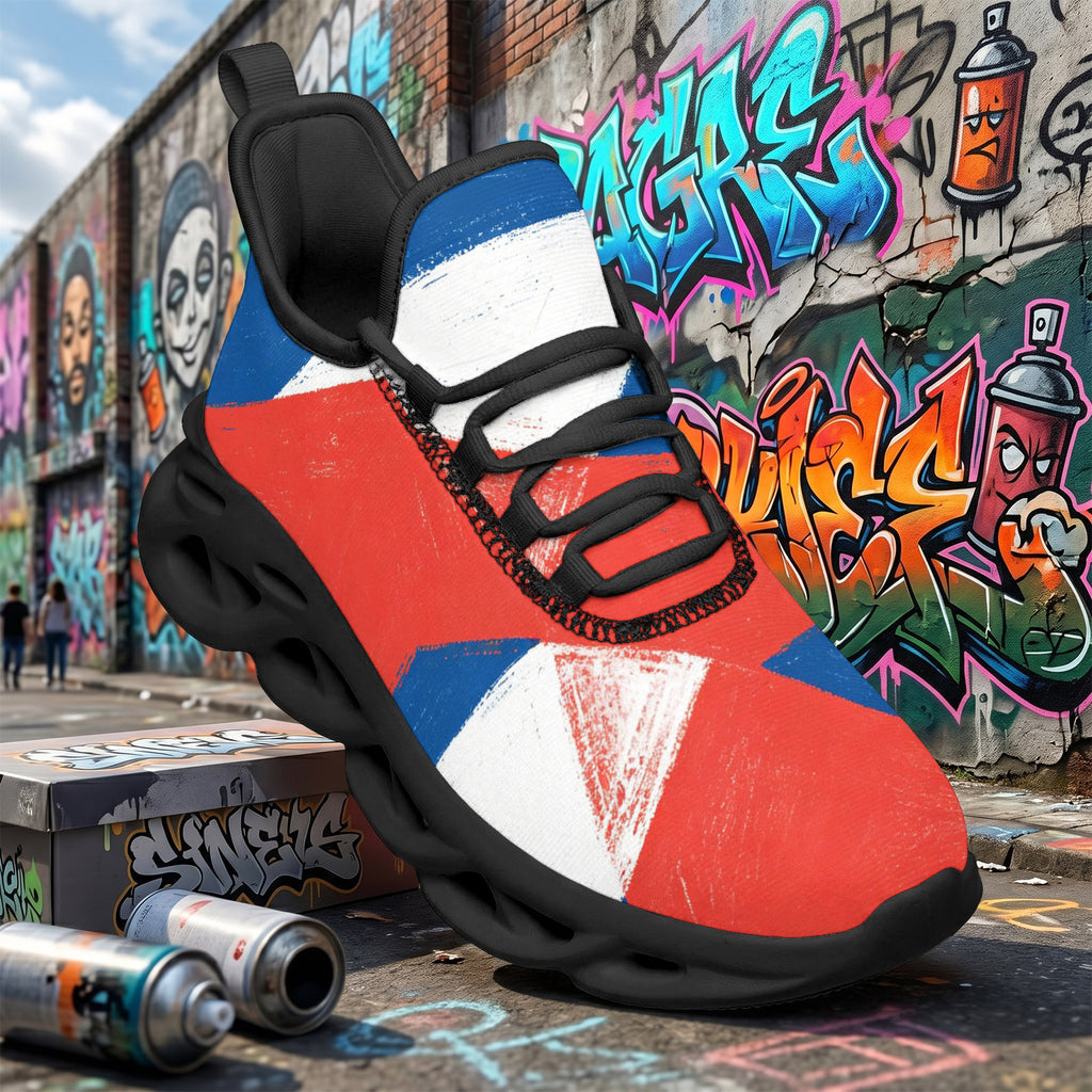 Custom France 2026 World Cup Sneakers DIY Country Flag Running Shoes Lightweight Sport Shoes Gift for Football Fans Personalized Team Name and Logo FN003-F009150-2