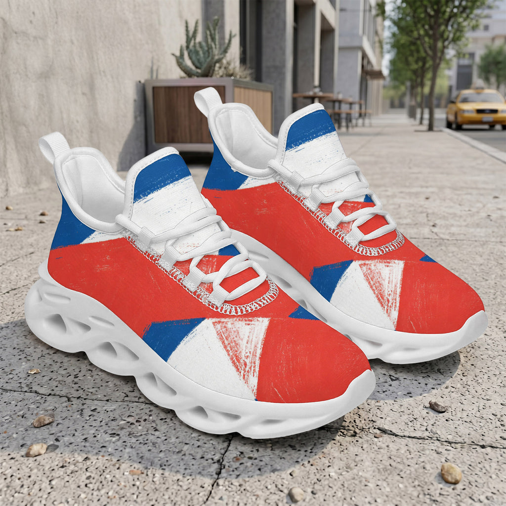 Custom France 2026 World Cup Sneakers DIY Country Flag Running Shoes Lightweight Sport Shoes Gift for Football Fans Personalized Team Name and Logo FN003-F009150-2