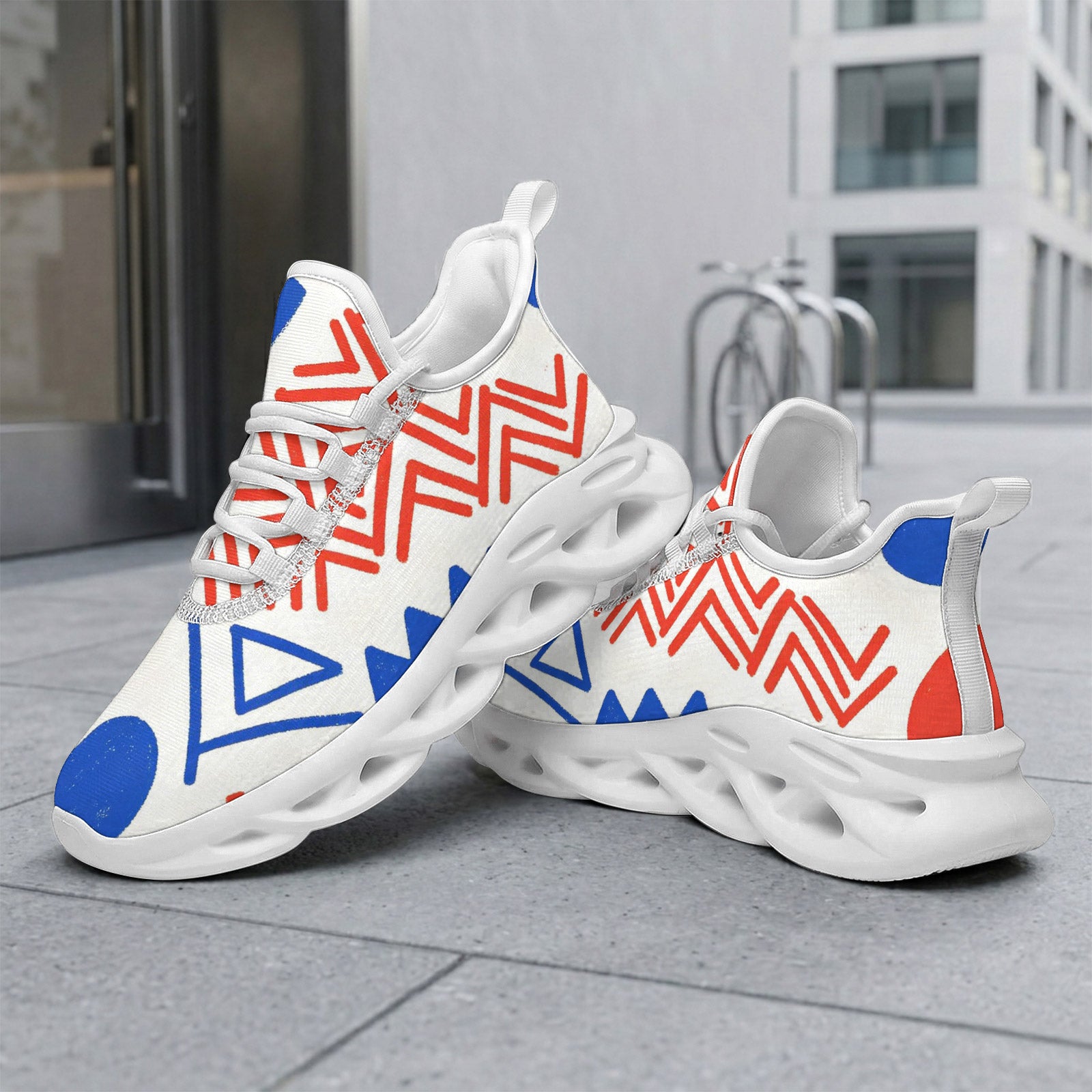 Custom France 2026 World Cup Sneakers DIY Country Flag Running Shoes Lightweight Sport Shoes Gift for Football Fans Personalized Team Name and Logo FN003-F009150-3