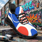 Custom France 2026 World Cup Sneakers DIY Country Flag Running Shoes Lightweight Sport Shoes Gift for Football Fans Personalized Team Name and Logo FN003-F009150-3