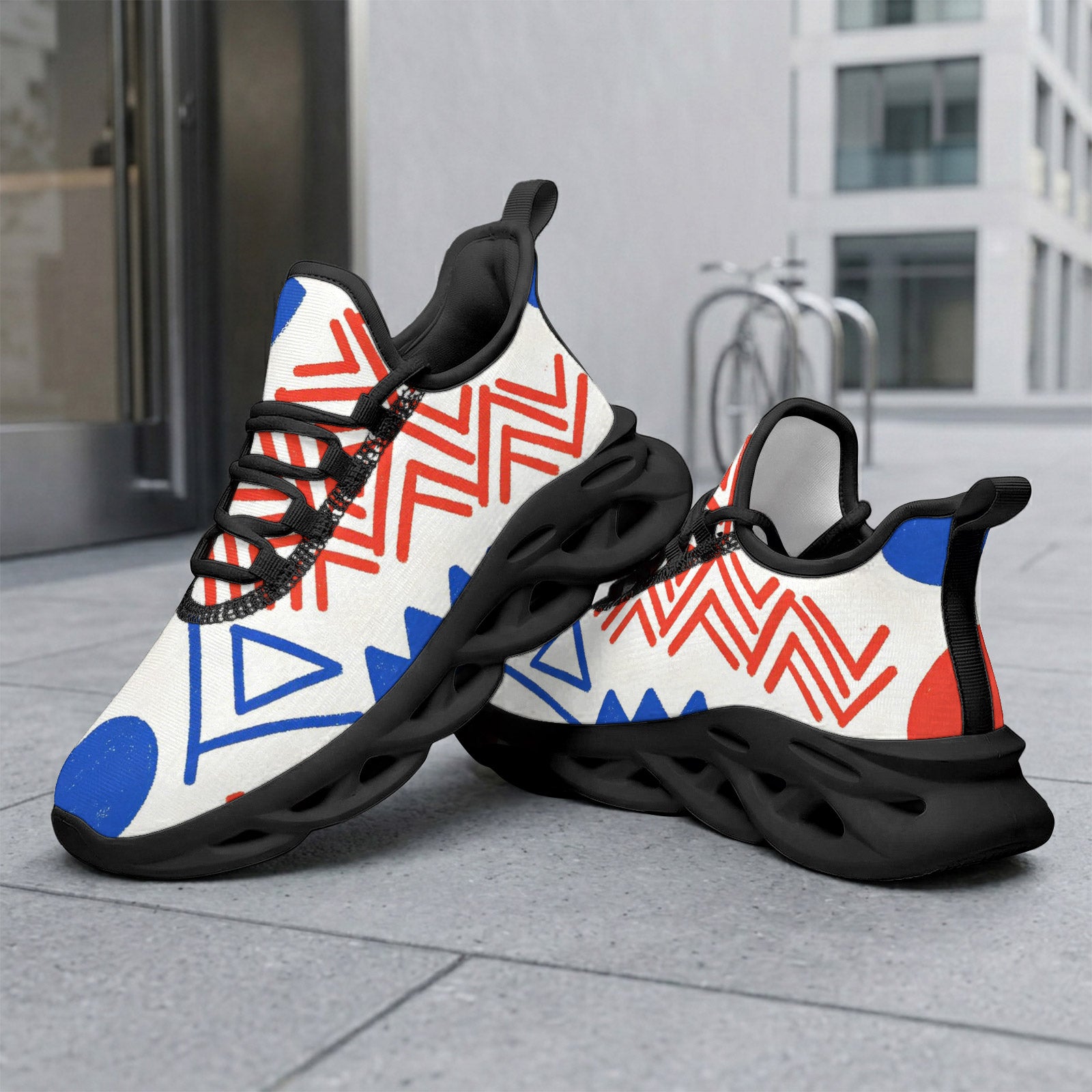 Custom France 2026 World Cup Sneakers DIY Country Flag Running Shoes Lightweight Sport Shoes Gift for Football Fans Personalized Team Name and Logo FN003-F009150-3
