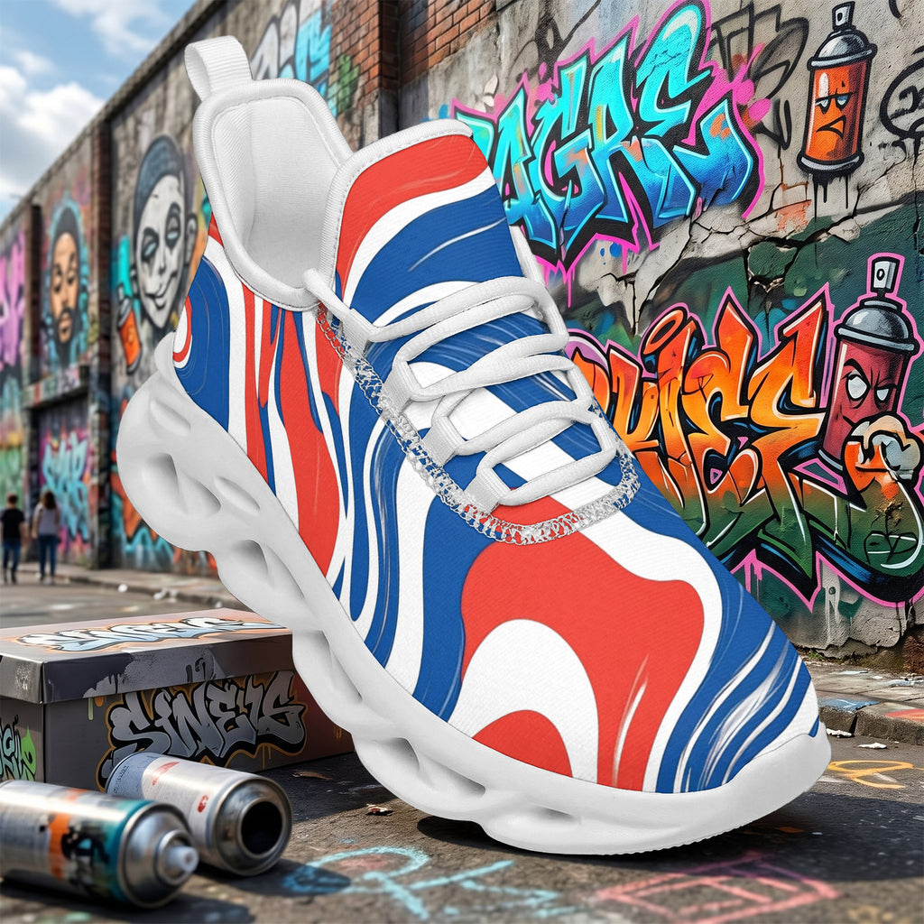 Custom France 2026 World Cup Sneakers DIY Country Flag Running Shoes Lightweight Sport Shoes Gift for Football Fans Personalized Team Name and Logo FN003-F009150-4