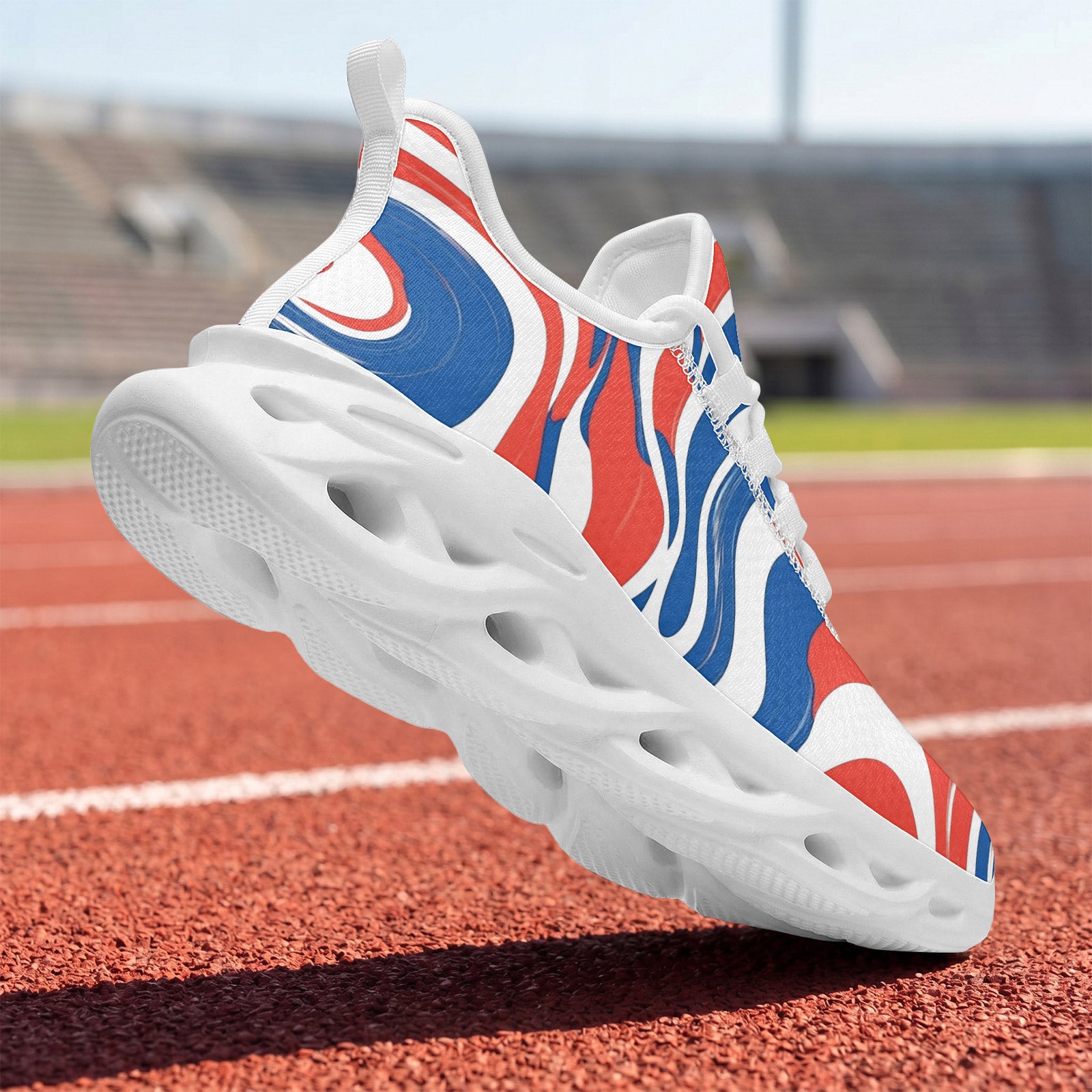 Custom France 2026 World Cup Sneakers DIY Country Flag Running Shoes Lightweight Sport Shoes Gift for Football Fans Personalized Team Name and Logo FN003-F009150-4