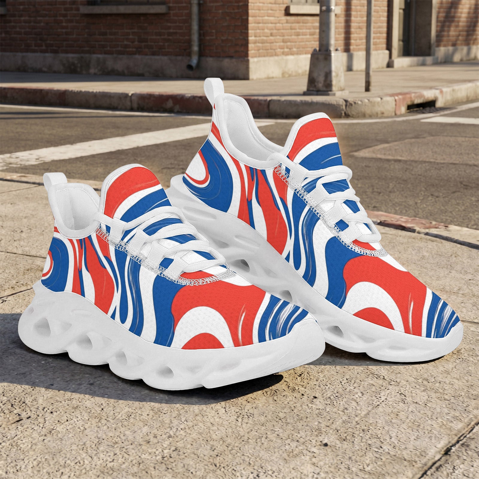 Custom France 2026 World Cup Sneakers DIY Country Flag Running Shoes Lightweight Sport Shoes Gift for Football Fans Personalized Team Name and Logo FN003-F009150-4