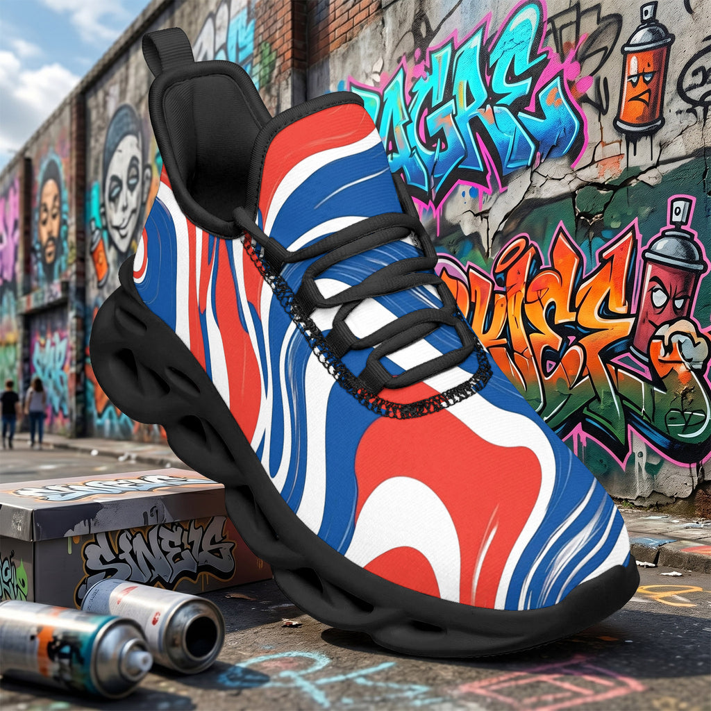 Custom France 2026 World Cup Sneakers DIY Country Flag Running Shoes Lightweight Sport Shoes Gift for Football Fans Personalized Team Name and Logo FN003-F009150-4