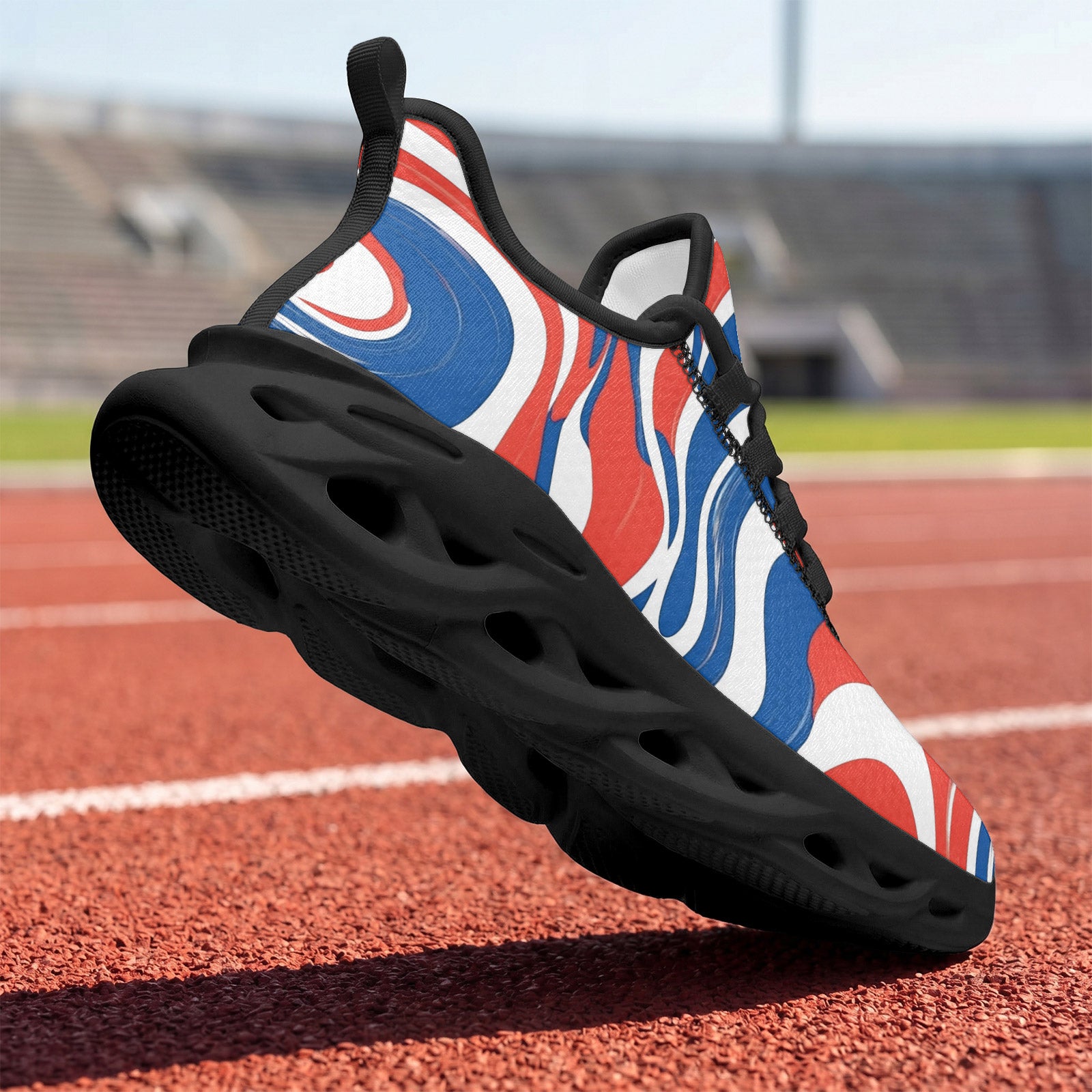 Custom France 2026 World Cup Sneakers DIY Country Flag Running Shoes Lightweight Sport Shoes Gift for Football Fans Personalized Team Name and Logo FN003-F009150-4