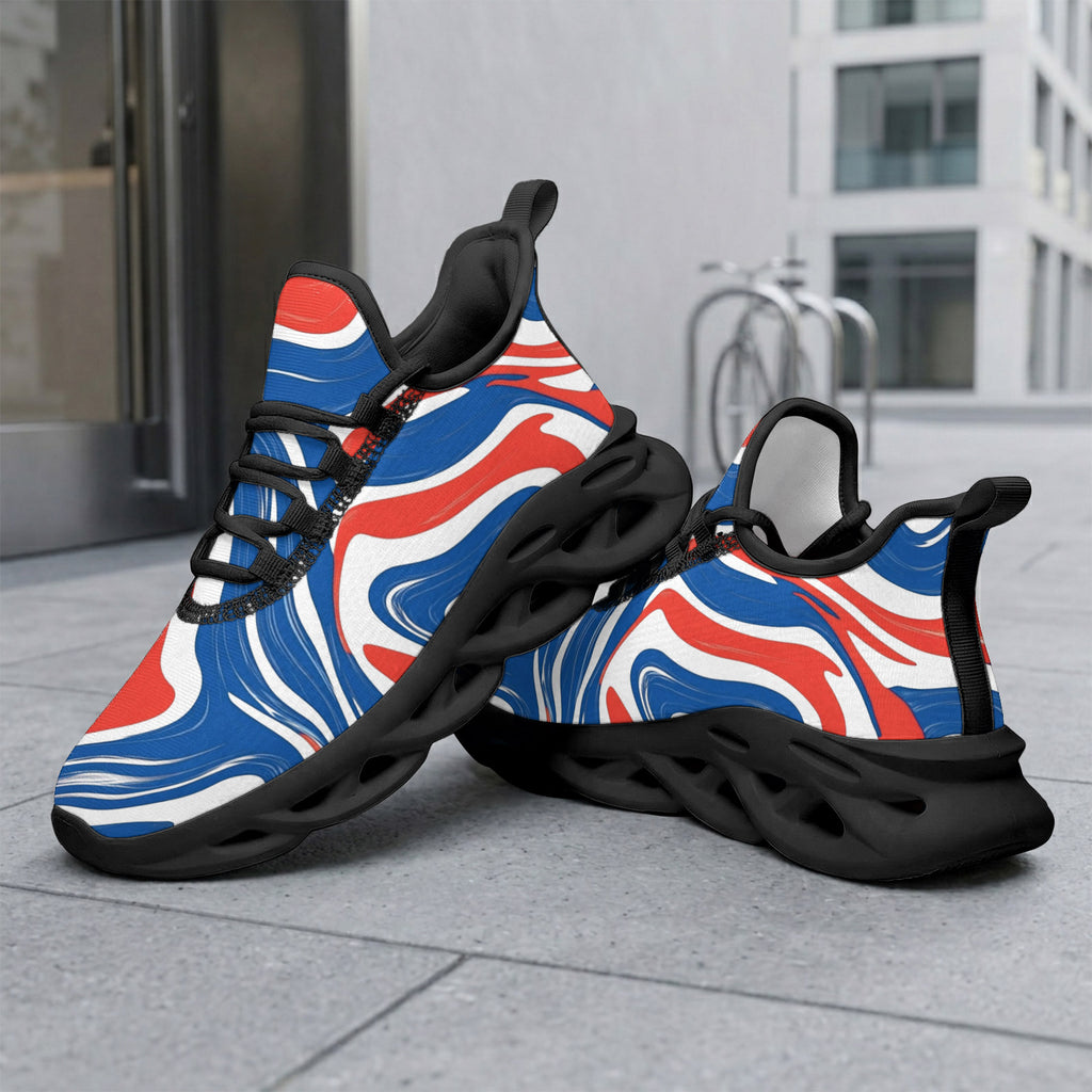 Custom France 2026 World Cup Sneakers DIY Country Flag Running Shoes Lightweight Sport Shoes Gift for Football Fans Personalized Team Name and Logo FN003-F009150-4