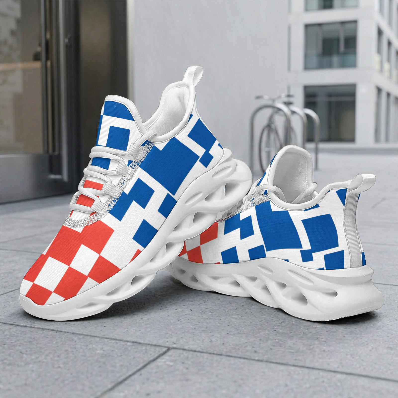 Custom France 2026 World Cup Sneakers DIY Country Flag Running Shoes Lightweight Sport Shoes Gift for Football Fans Personalized Team Name and Logo FN003-F009150-5