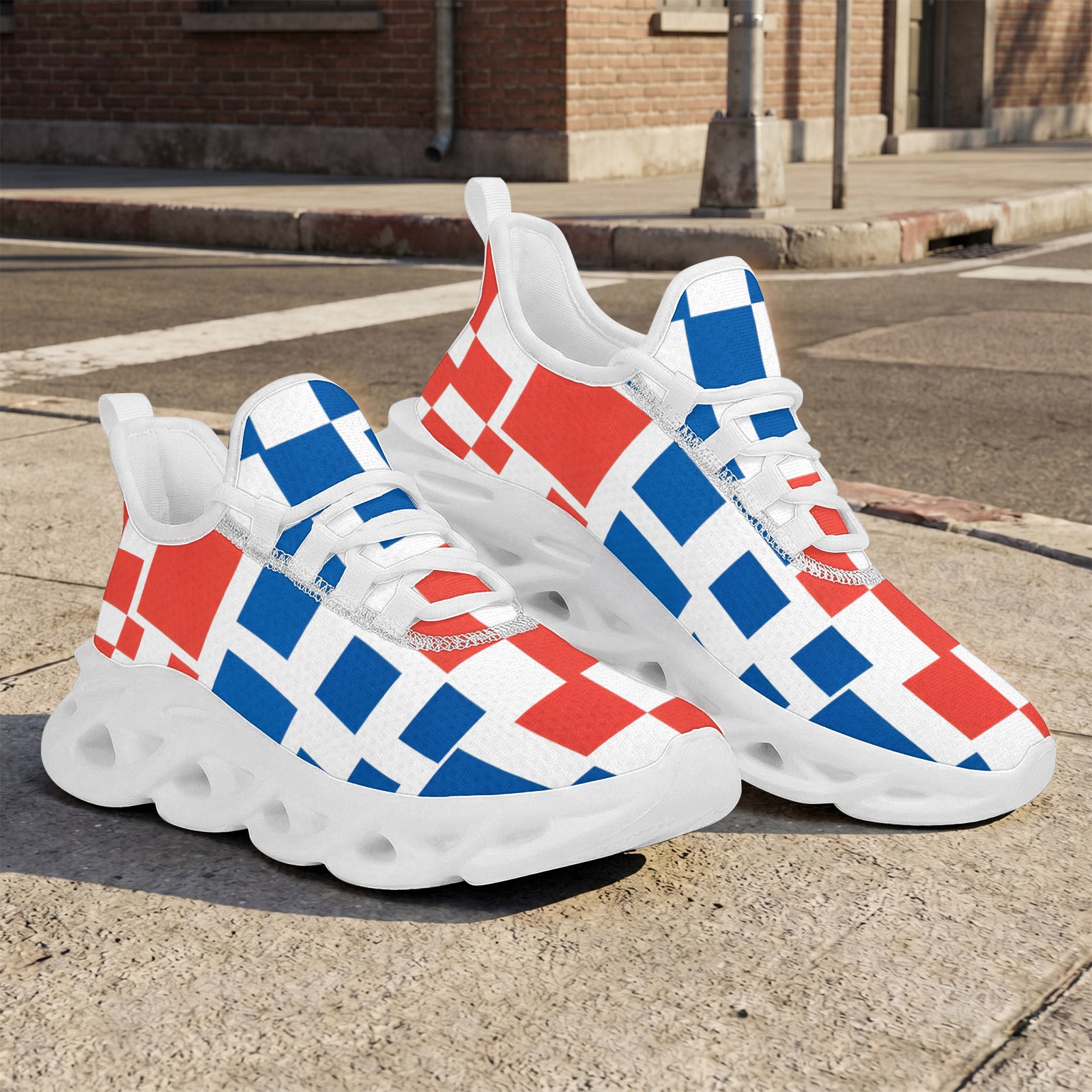 Custom France 2026 World Cup Sneakers DIY Country Flag Running Shoes Lightweight Sport Shoes Gift for Football Fans Personalized Team Name and Logo FN003-F009150-5