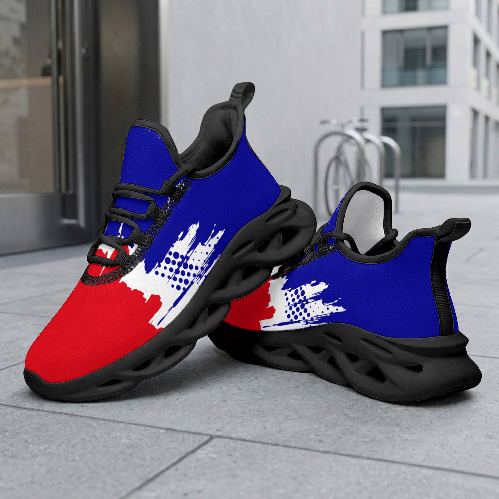 Custom France 2026 World Cup Sneakers DIY Country Flag Running Shoes Lightweight Sport Shoes Gift for Football Fans Personalized Team Name and Logo FN003-F009150-6