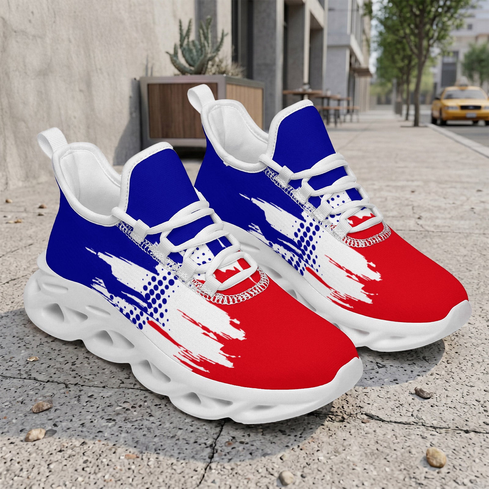 Custom France 2026 World Cup Sneakers DIY Country Flag Running Shoes Lightweight Sport Shoes Gift for Football Fans Personalized Team Name and Logo FN003-F009150-6