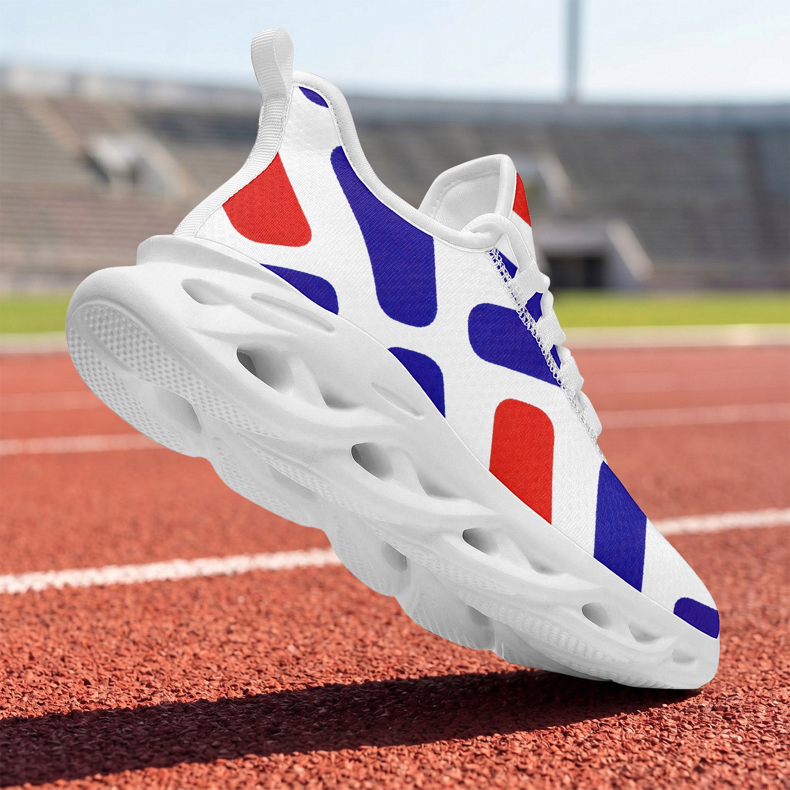 Custom France 2026 World Cup Sneakers DIY Country Flag Running Shoes Lightweight Sport Shoes Gift for Football Fans Personalized Team Name and Logo FN003-F009150-7