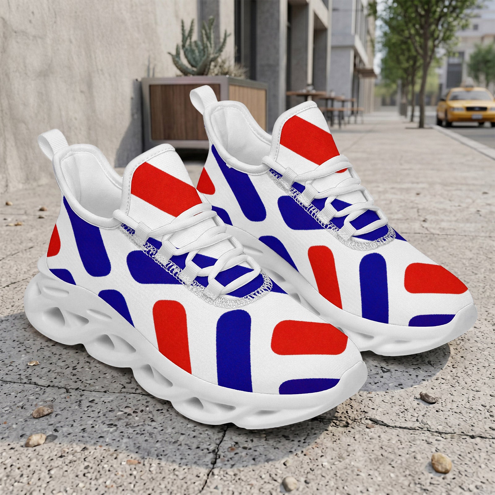 Custom France 2026 World Cup Sneakers DIY Country Flag Running Shoes Lightweight Sport Shoes Gift for Football Fans Personalized Team Name and Logo FN003-F009150-7