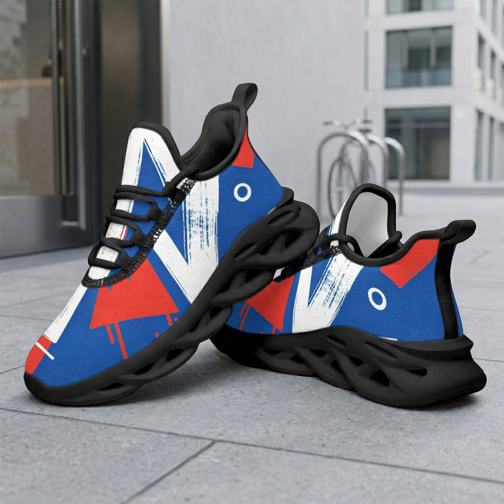 Custom France 2026 World Cup Sneakers DIY Country Flag Running Shoes Lightweight Sport Shoes Gift for Football Fans Personalized Team Name and Logo FN003-F009150-8