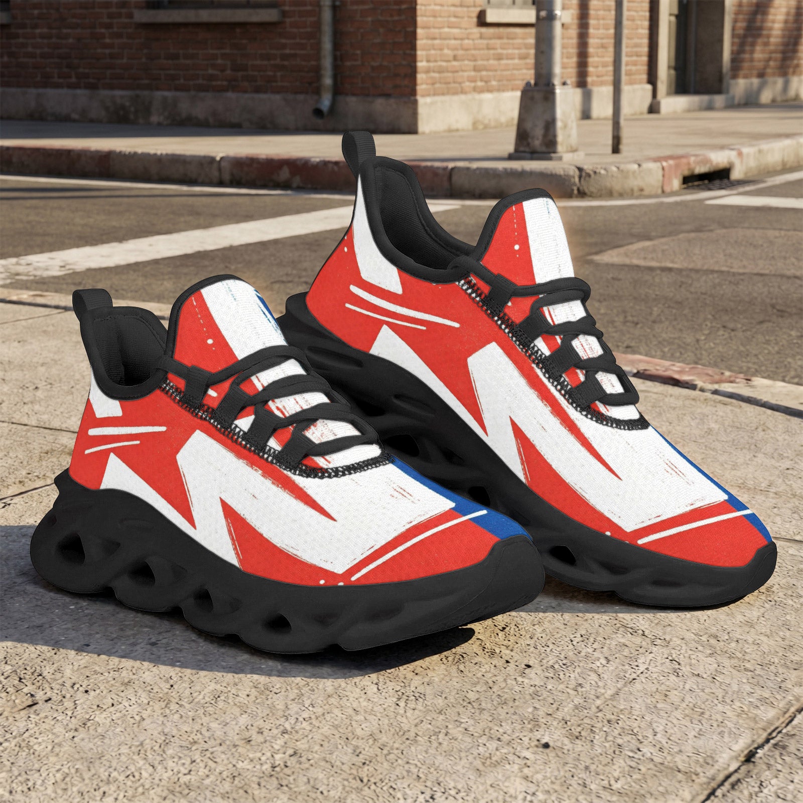 Custom France 2026 World Cup Sneakers DIY Country Flag Running Shoes Lightweight Sport Shoes Gift for Football Fans Personalized Team Name and Logo FN003-F009150-8