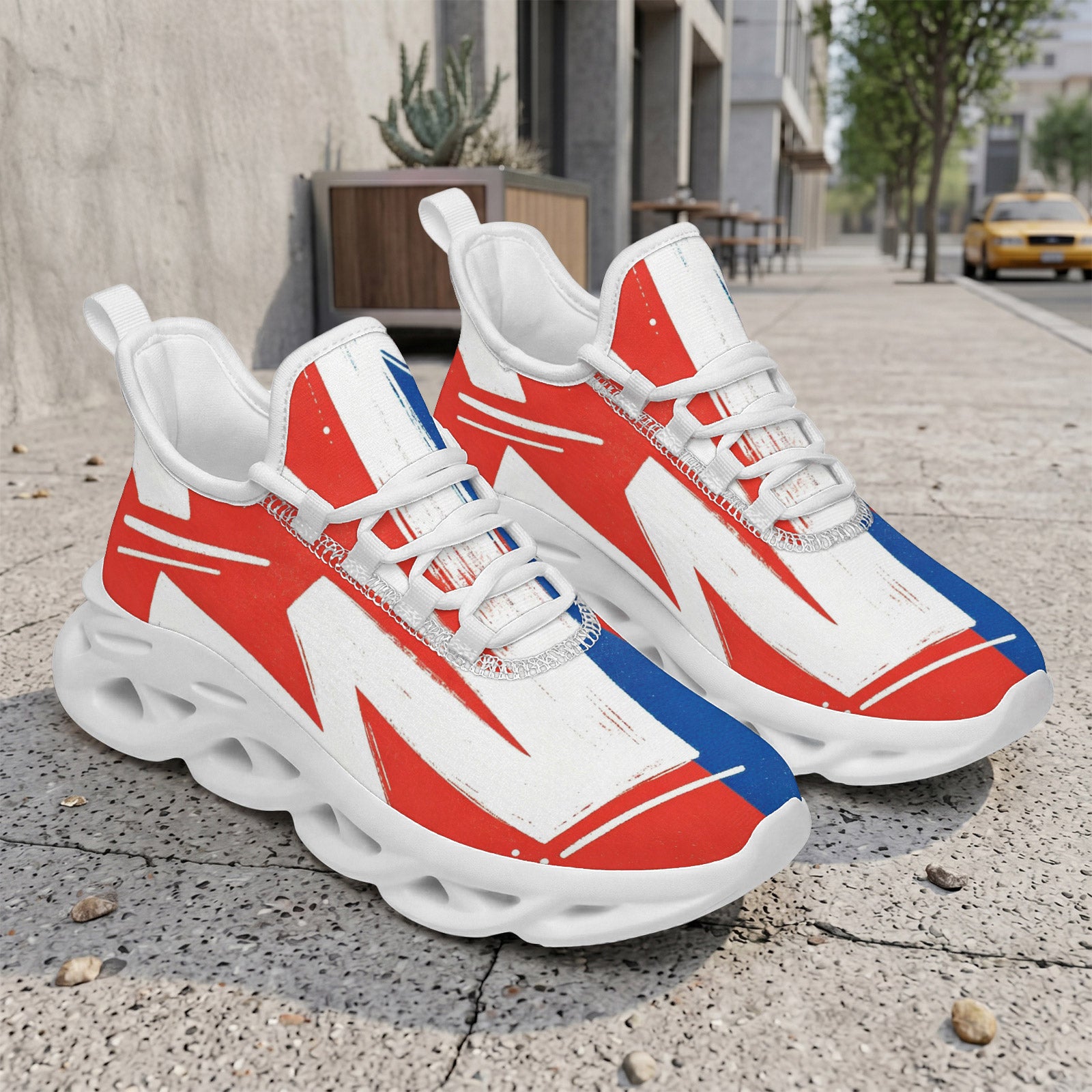 Custom France 2026 World Cup Sneakers DIY Country Flag Running Shoes Lightweight Sport Shoes Gift for Football Fans Personalized Team Name and Logo FN003-F009150-8