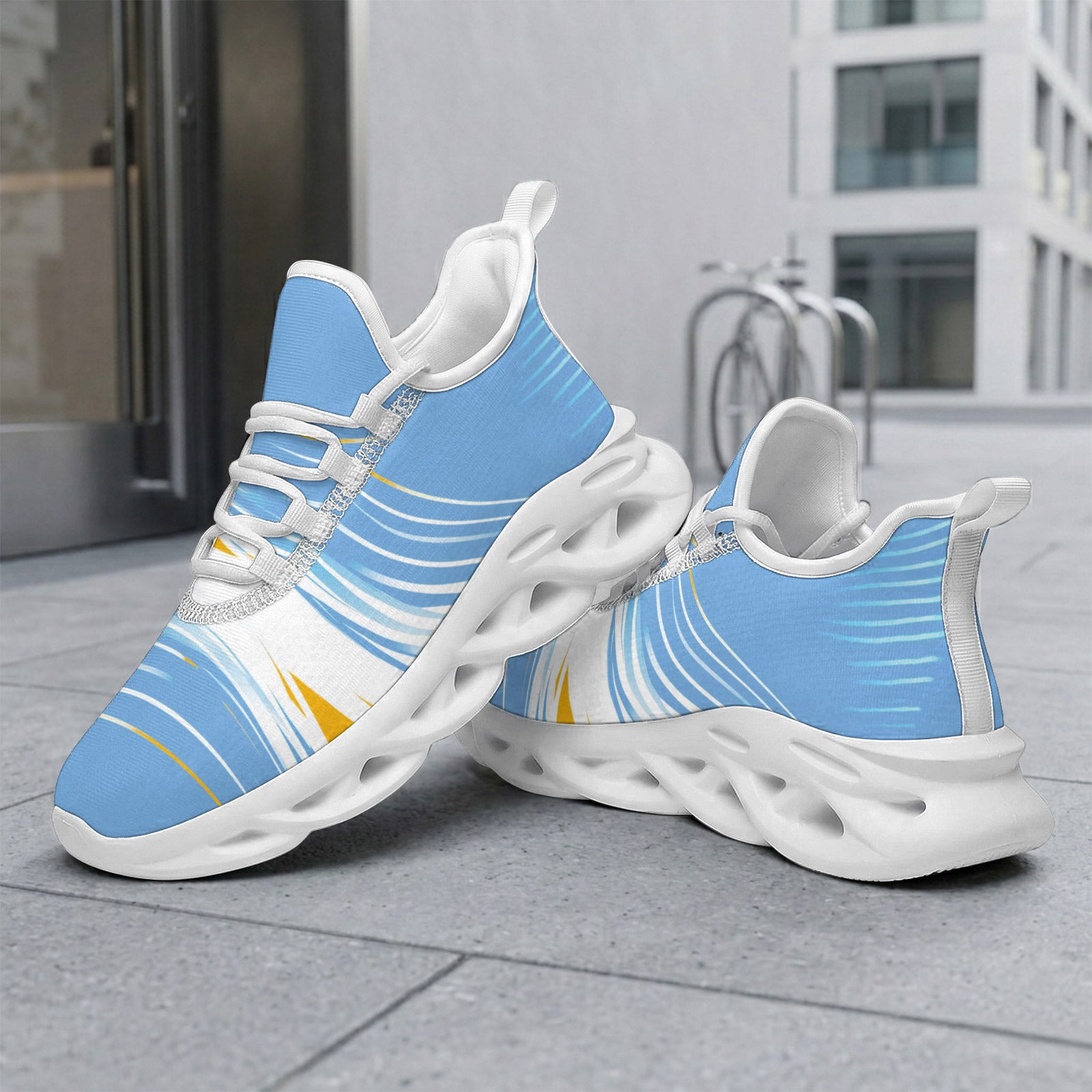 Custom Argentina 2026 World Cup Sneakers DIY Country Flag Running Shoes Lightweight Sport Shoes Gift for Football Fans Personalized Team Name and Logo FN003-F009152-10