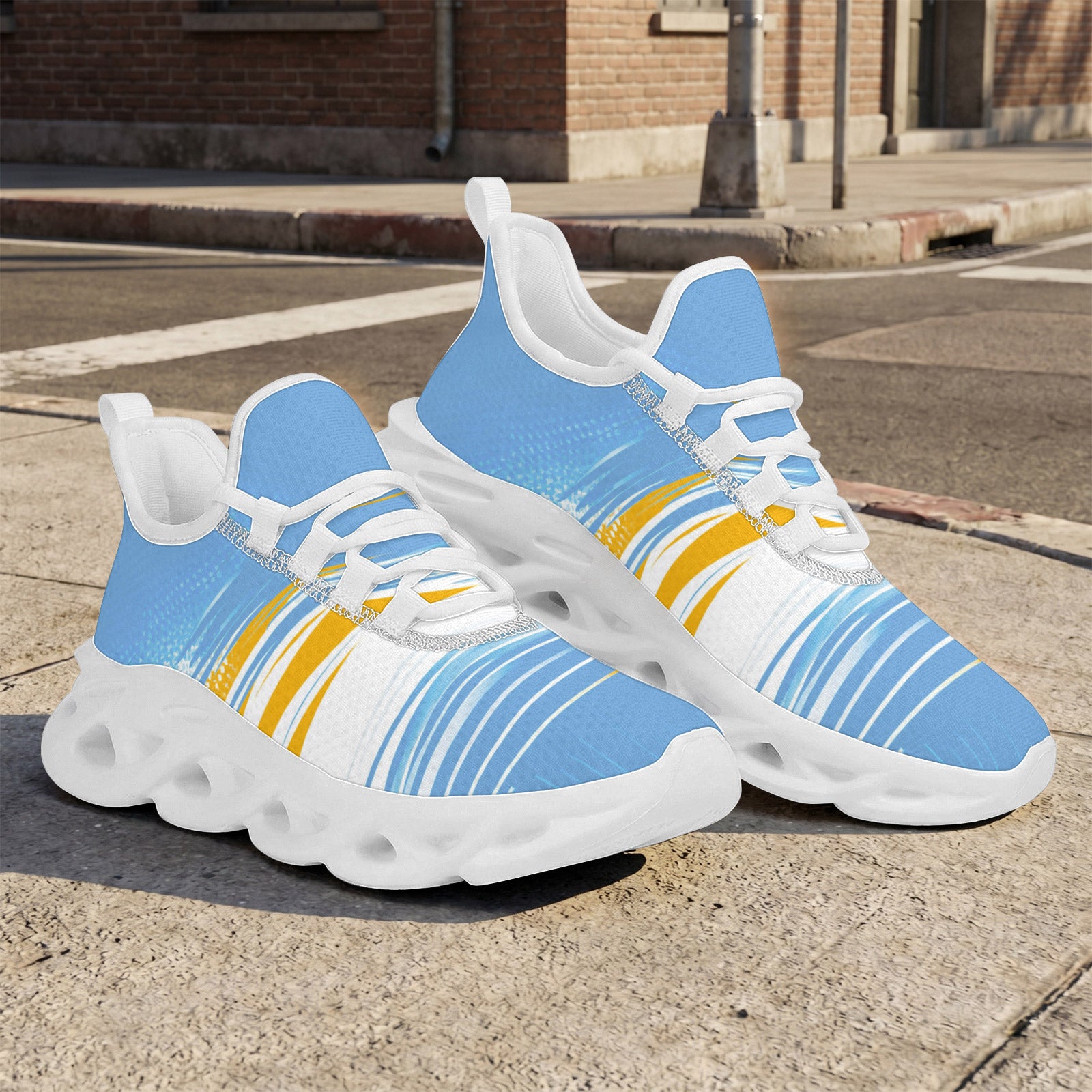 Custom Argentina 2026 World Cup Sneakers DIY Country Flag Running Shoes Lightweight Sport Shoes Gift for Football Fans Personalized Team Name and Logo FN003-F009152-10