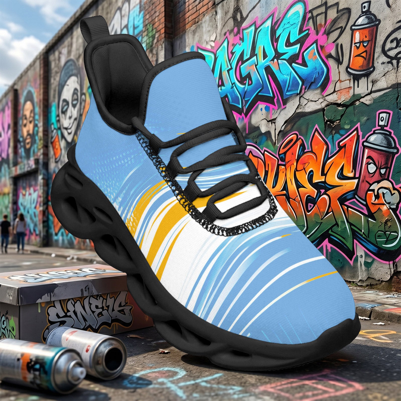 Custom Argentina 2026 World Cup Sneakers DIY Country Flag Running Shoes Lightweight Sport Shoes Gift for Football Fans Personalized Team Name and Logo FN003-F009152-10