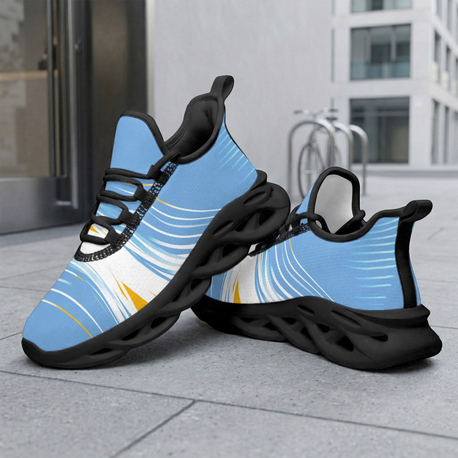 Custom Argentina 2026 World Cup Sneakers DIY Country Flag Running Shoes Lightweight Sport Shoes Gift for Football Fans Personalized Team Name and Logo FN003-F009152-10