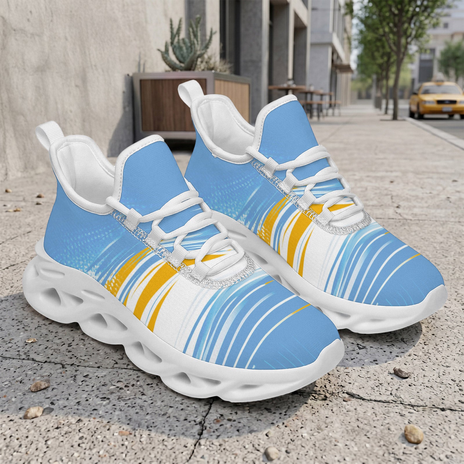 Custom Argentina 2026 World Cup Sneakers DIY Country Flag Running Shoes Lightweight Sport Shoes Gift for Football Fans Personalized Team Name and Logo FN003-F009152-10