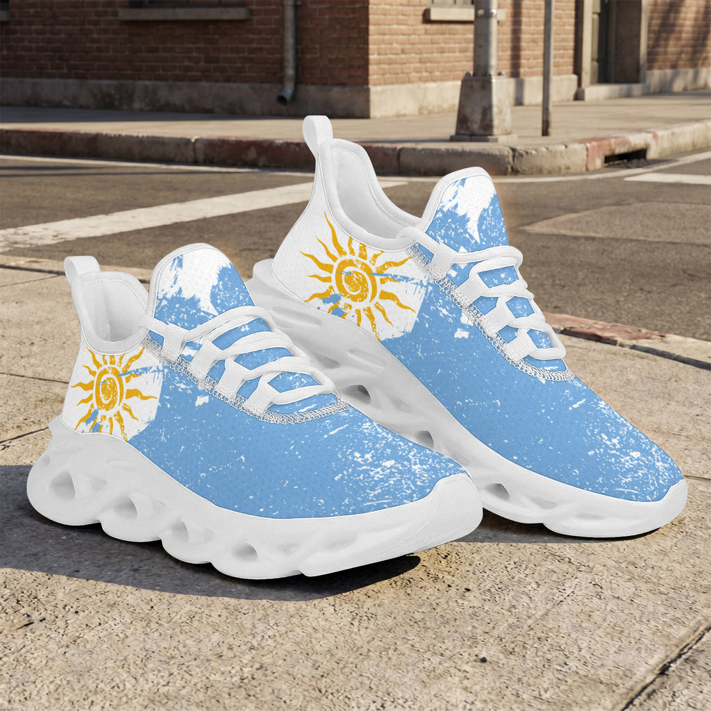 Custom Argentina 2026 World Cup Sneakers DIY Country Flag Running Shoes Lightweight Sport Shoes Gift for Football Fans Personalized Team Name and Logo FN003-F009152-5