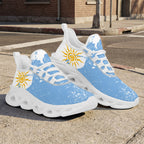 Custom Argentina 2026 World Cup Sneakers DIY Country Flag Running Shoes Lightweight Sport Shoes Gift for Football Fans Personalized Team Name and Logo FN003-F009152-5