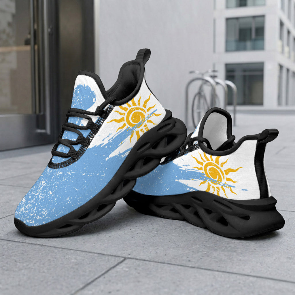 Custom Argentina 2026 World Cup Sneakers DIY Country Flag Running Shoes Lightweight Sport Shoes Gift for Football Fans Personalized Team Name and Logo FN003-F009152-5