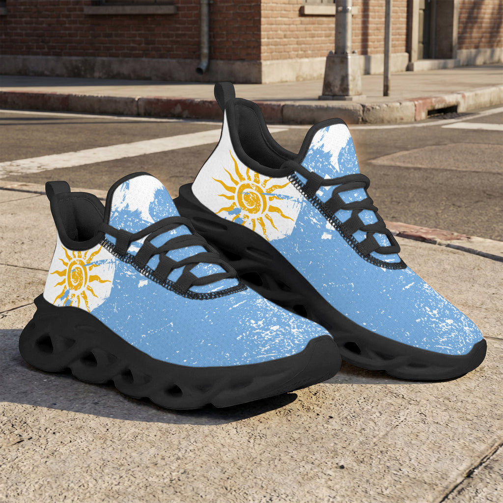 Custom Argentina 2026 World Cup Sneakers DIY Country Flag Running Shoes Lightweight Sport Shoes Gift for Football Fans Personalized Team Name and Logo FN003-F009152-5