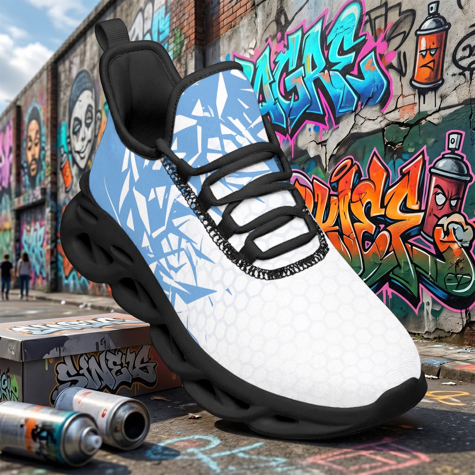 Custom Argentina 2026 World Cup Sneakers DIY Country Flag Running Shoes Lightweight Sport Shoes Gift for Football Fans Personalized Team Name and Logo FN003-F009152-6