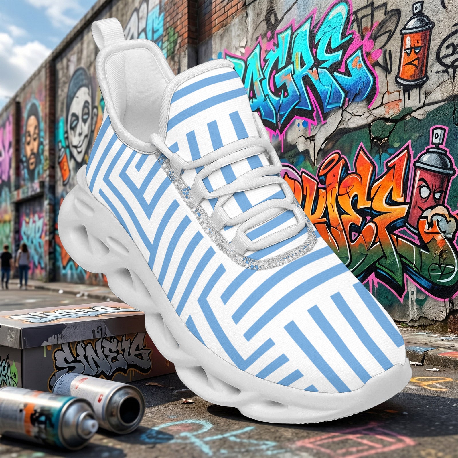 Custom Argentina 2026 World Cup Sneakers DIY Country Flag Running Shoes Lightweight Sport Shoes Gift for Football Fans Personalized Team Name and Logo FN003-F009152-7