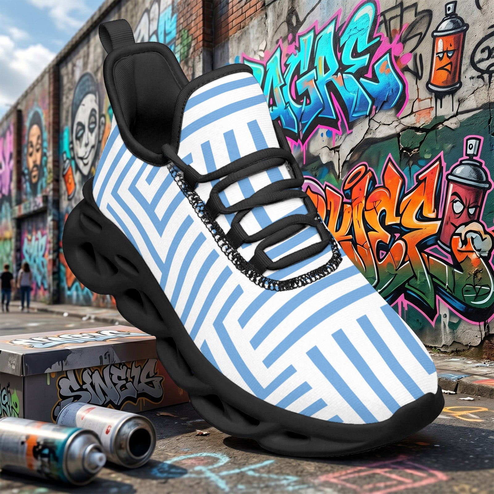 Custom Argentina 2026 World Cup Sneakers DIY Country Flag Running Shoes Lightweight Sport Shoes Gift for Football Fans Personalized Team Name and Logo FN003-F009152-7