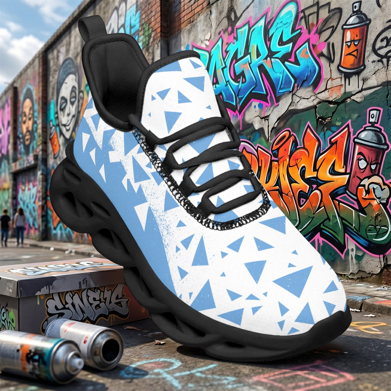 Custom Argentina 2026 World Cup Sneakers DIY Country Flag Running Shoes Lightweight Sport Shoes Gift for Football Fans Personalized Team Name and Logo FN003-F009152-8