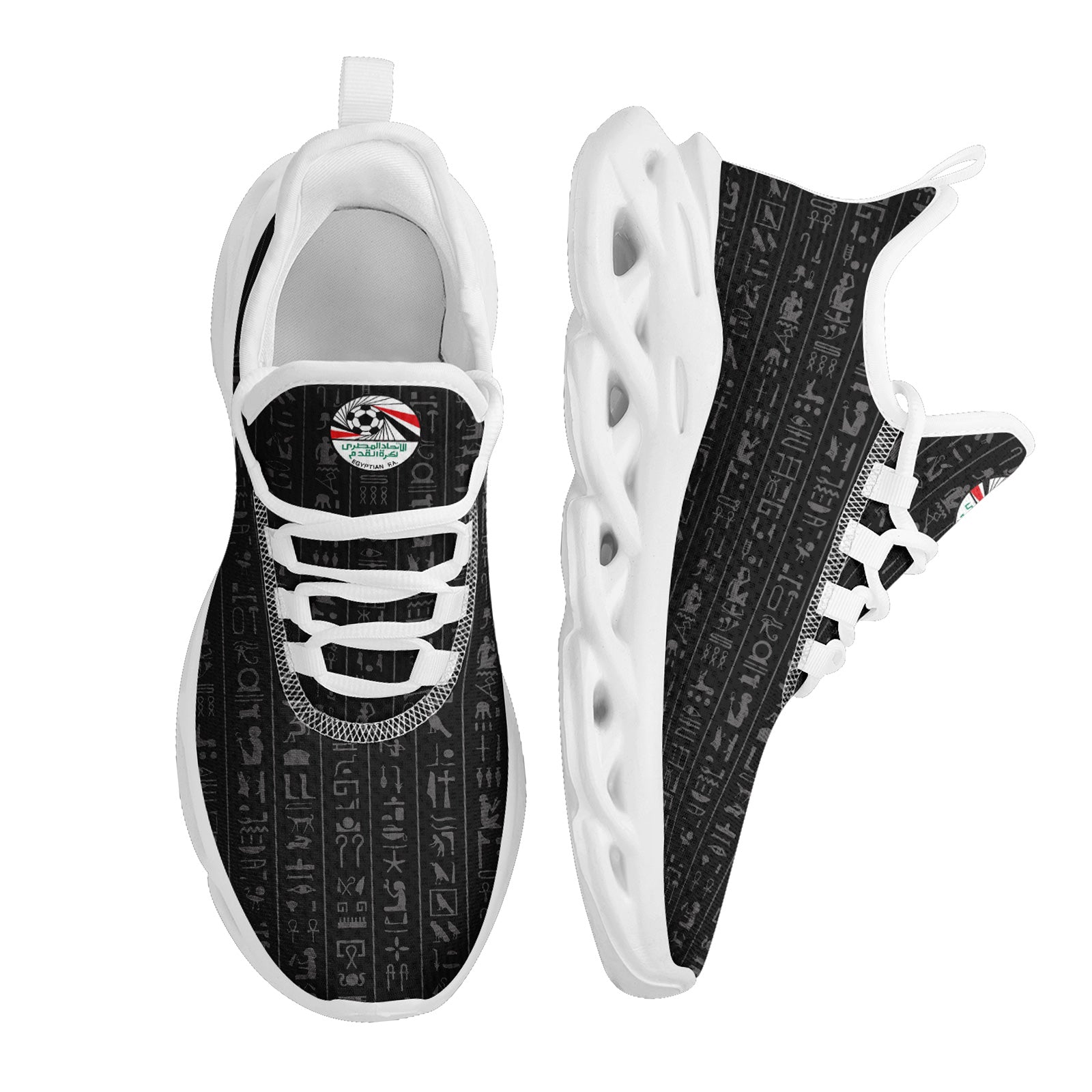 Custom Egypt 2026 World Cup High Quality Soccer Stadium Version Jersey Sneakers Sports Shoes and Hat Combo Offer Personalized Team Name and Logo ZH-F025147-1