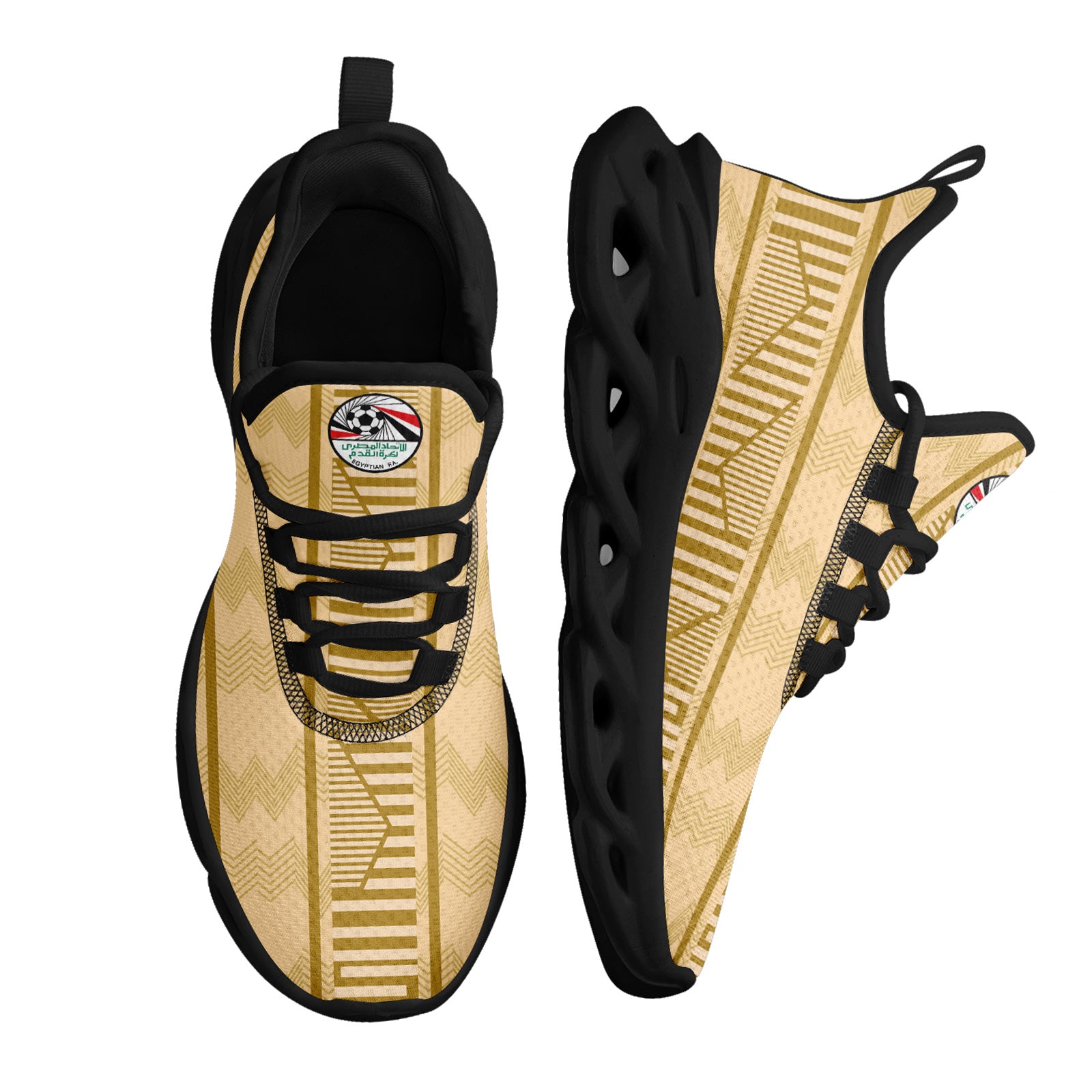 Custom Egypt 2026 World Cup High Quality Soccer Stadium Version Jersey Sneakers Sports Shoes and Hat Combo Offer Personalized Team Name and Logo ZH-F025147-2