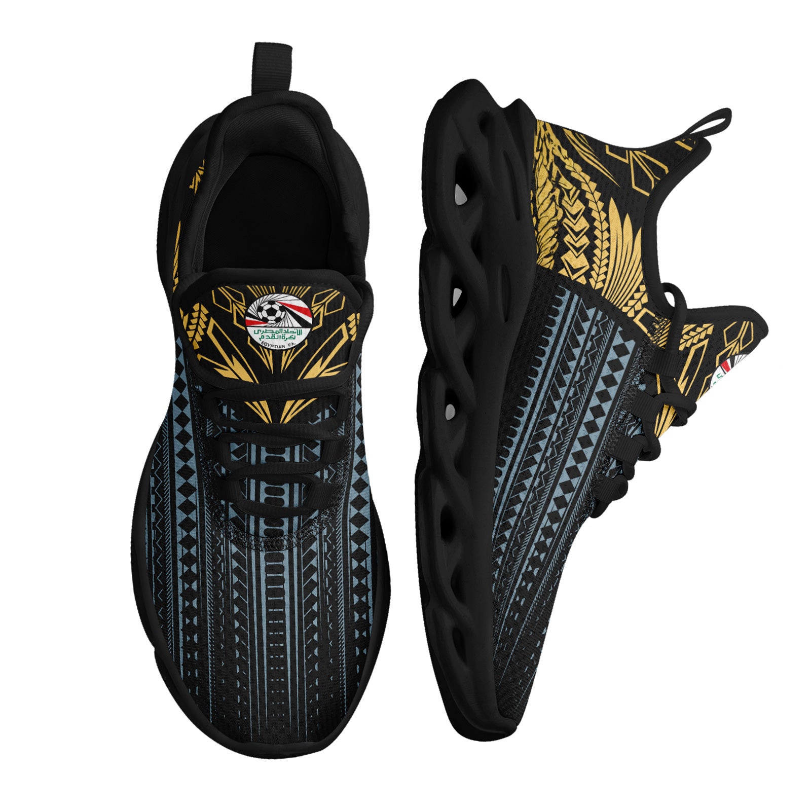 Custom Egypt 2026 World Cup High Quality Soccer Stadium Version Jersey Sneakers Sports Shoes and Hat Combo Offer Personalized Team Name and Logo ZH-F025147-3