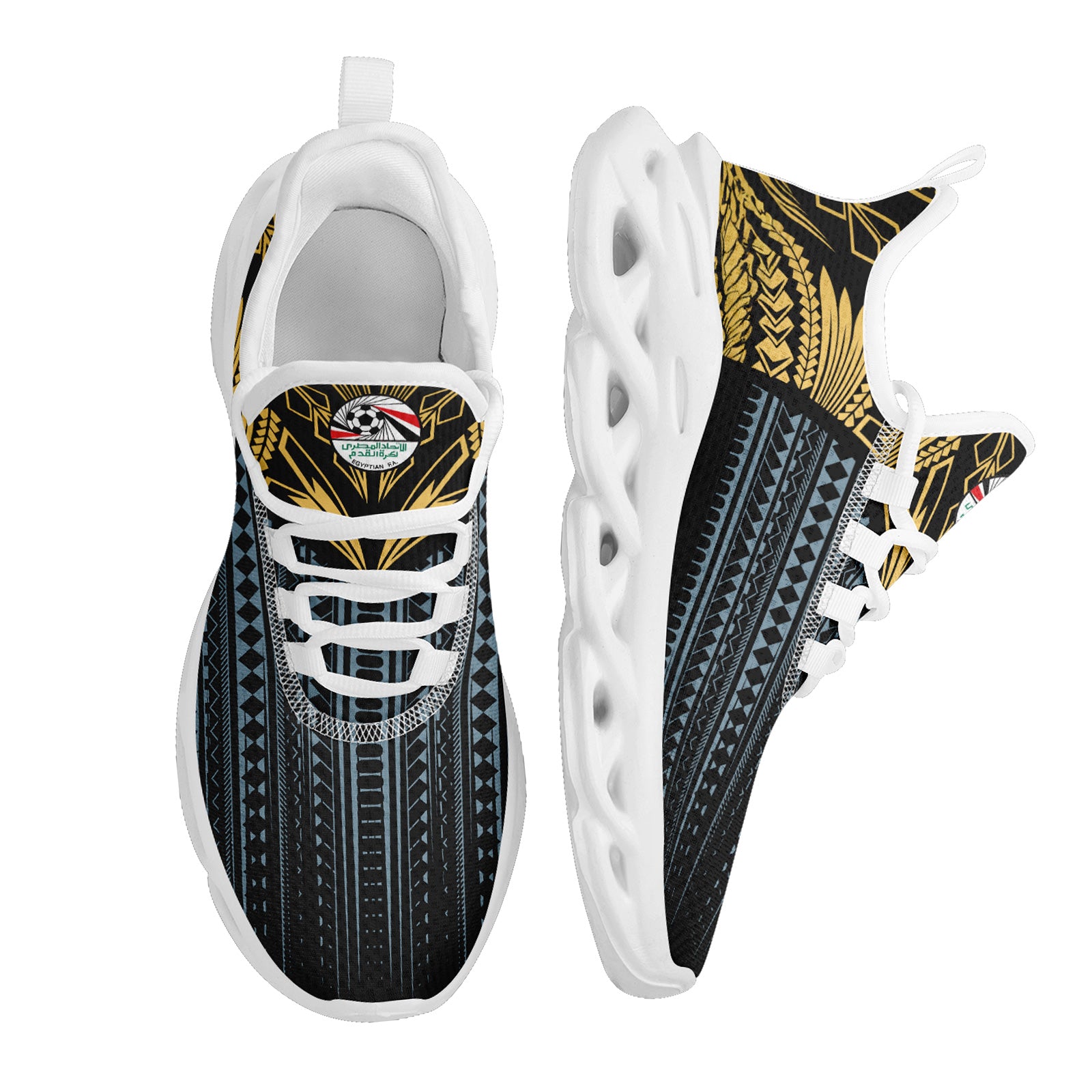 Custom Egypt 2026 World Cup High Quality Soccer Stadium Version Jersey Sneakers Sports Shoes and Hat Combo Offer Personalized Team Name and Logo ZH-F025147-3