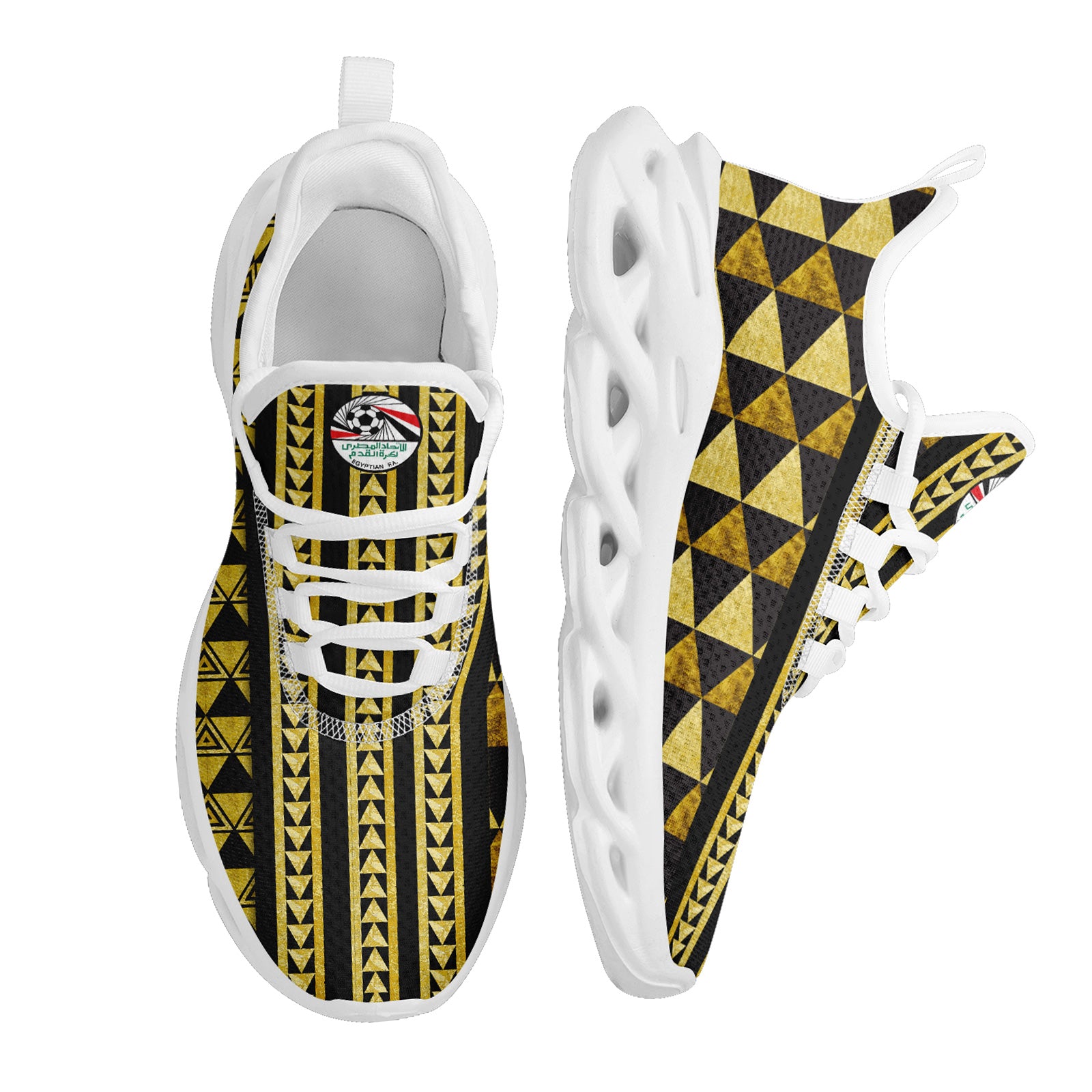 Custom Egypt 2026 World Cup High Quality Soccer Stadium Version Jersey Sneakers Sports Shoes and Hat Combo Offer Personalized Team Name and Logo ZH-F025147-4