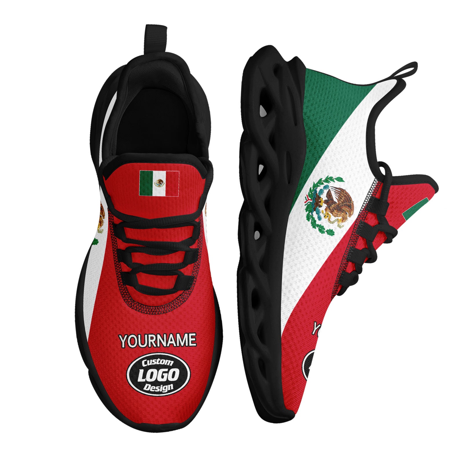 Custom 2026 World Cup Mexico High Quality Soccer Stadium Version Jersey Sneakers Sports Shoes and Hat Combo Offer Personalized Team Name and Logo ZH-F023091-4