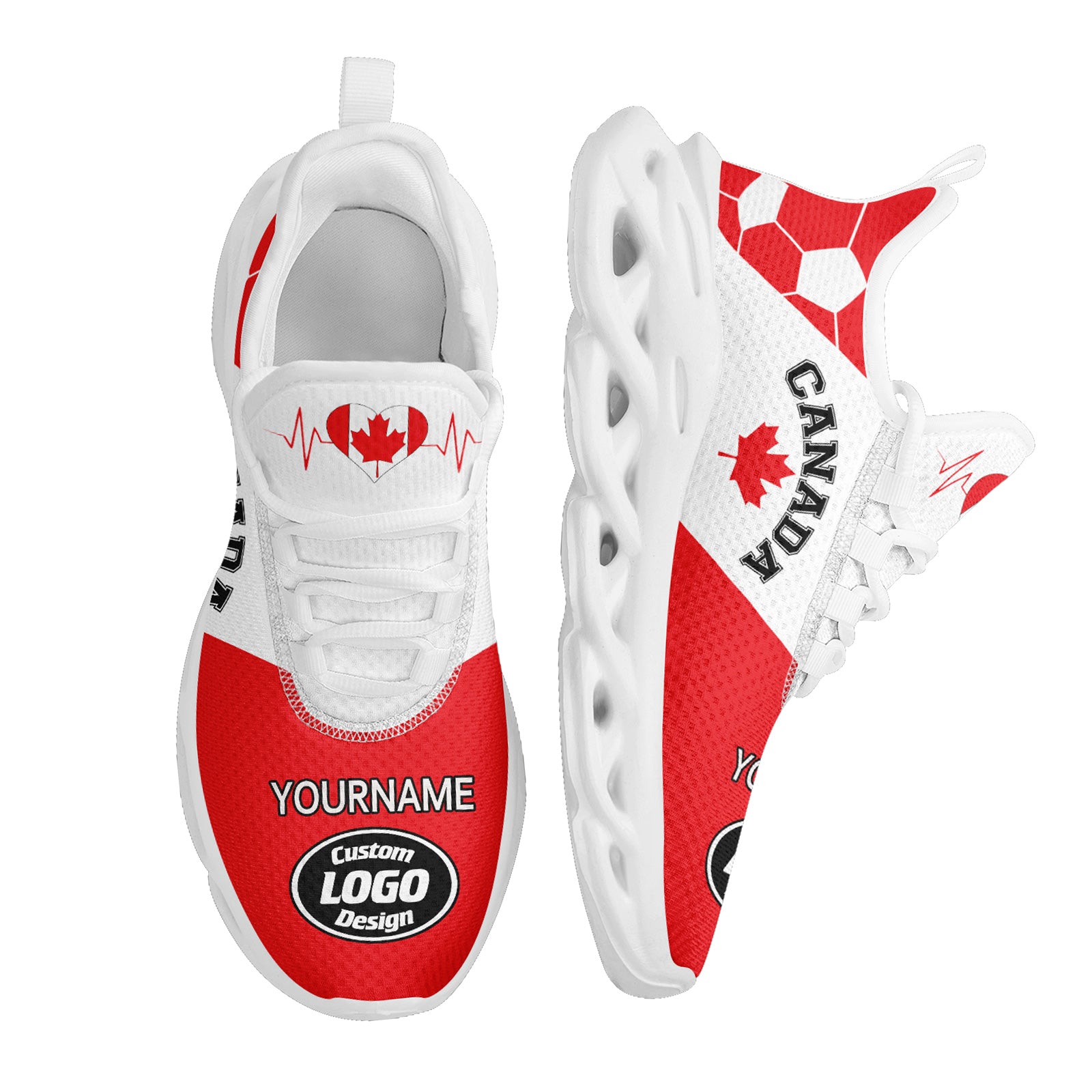 Custom 2026 World Cup Canada High Quality Soccer Stadium Version Jersey Sneakers Sports Shoes and Hat Combo Offer Personalized Team Name and Logo ZH-F023095-4