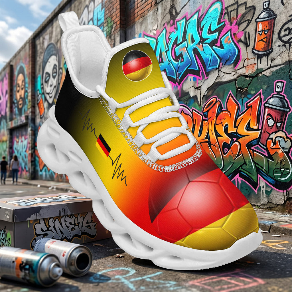 Custom 2026 World Cup Germany Sneakers DIY Country Flag Running Shoes Lightweight Sport Shoes Gift for Football Fans Personalized Team Name and Logo FN003-F023101-10