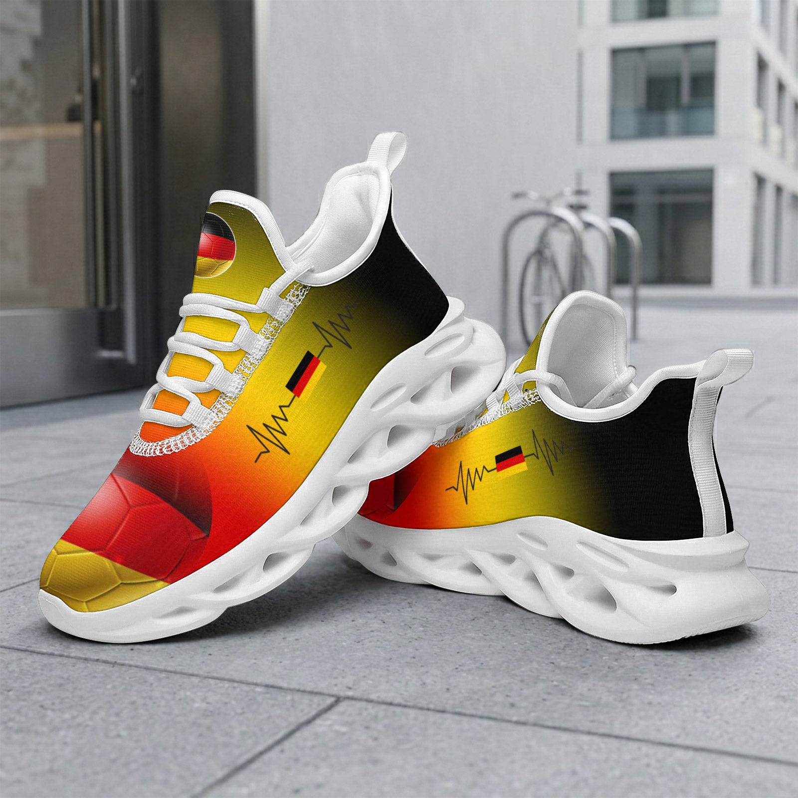 Custom 2026 World Cup Germany Sneakers DIY Country Flag Running Shoes Lightweight Sport Shoes Gift for Football Fans Personalized Team Name and Logo FN003-F023101-10
